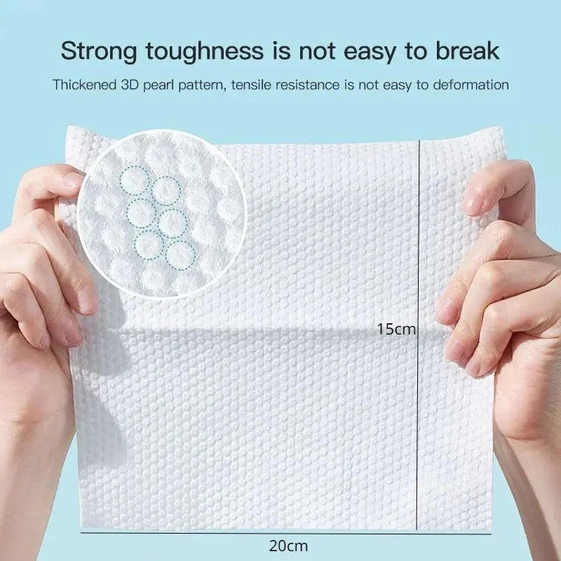 Disposable Cotton Face & Bath Towels 50/100 Pack – Soft & Thick