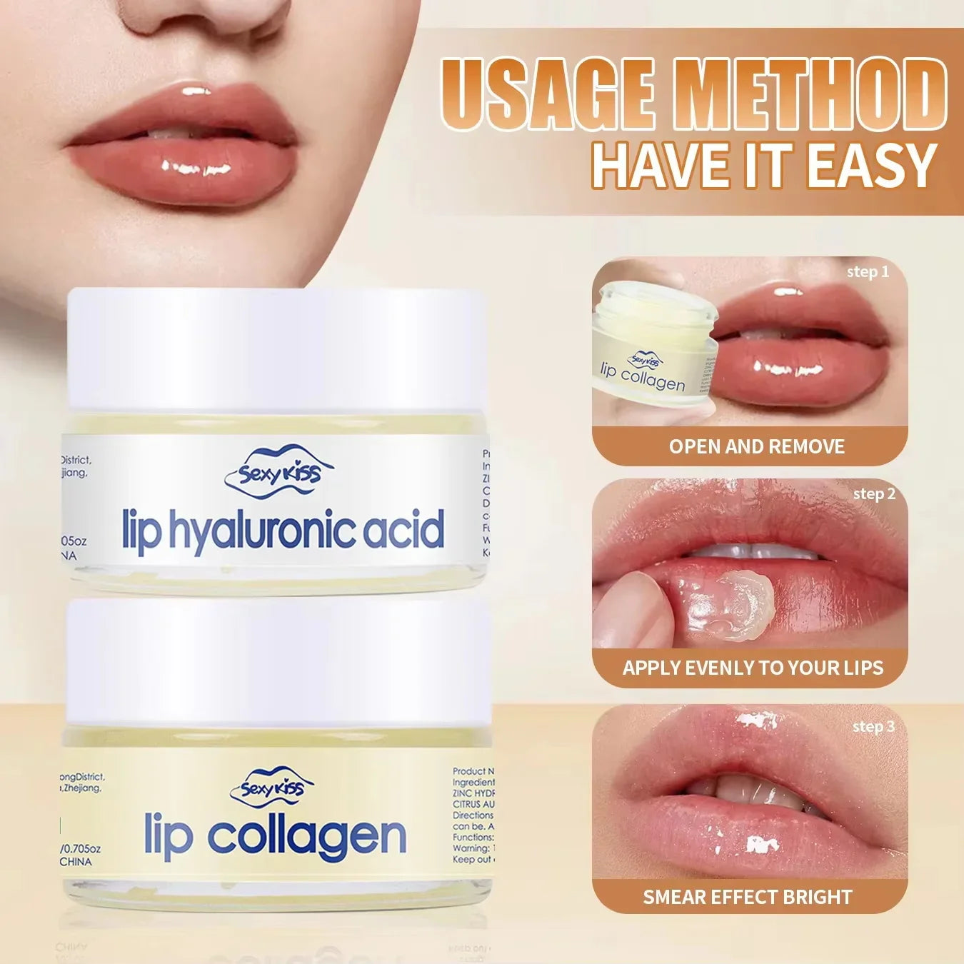Hyaluronic Acid & Collagen Sleep Lip Mask 20g | Day & Night