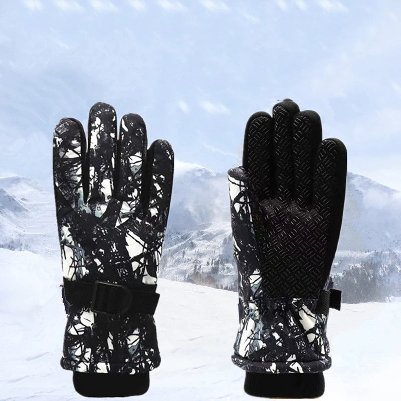 Kids Waterproof Ski Mittens | Warm Winter Snow Gloves Ages 7–13