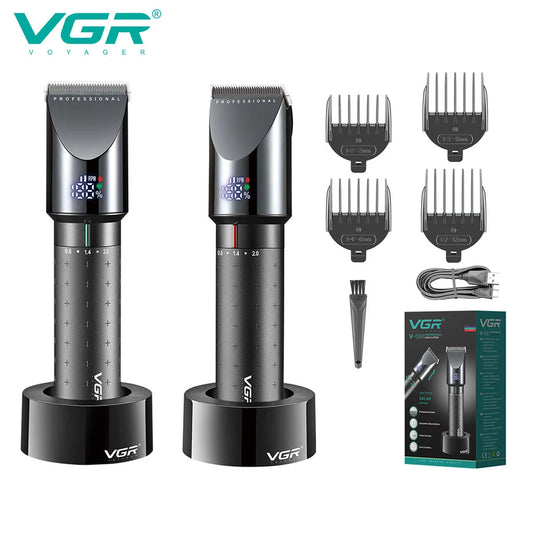 VGR 698 high-end hair clipper, deep cleaning hair trimmer, multifunctional men's hair removal salon carving, electric push shear Peaceful Pleasures Health and Wellness