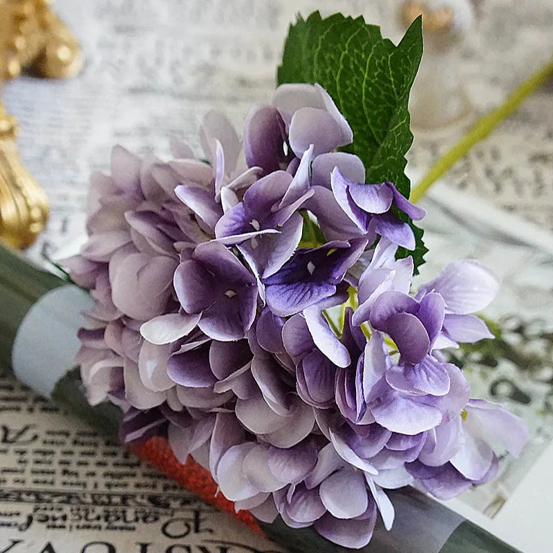 Silk Hydrangea Artificial Flowers | Wedding Bridal Bouquet Decor