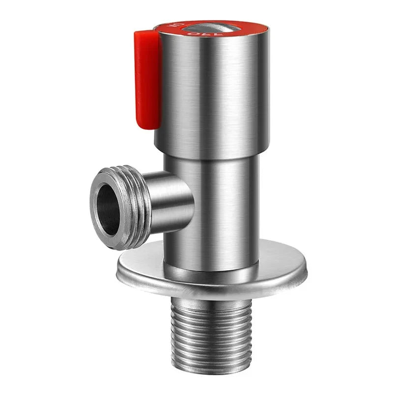 G1/2 Brass Triangle Stop Valve | Toilet, Faucet & Heater Shut-Off