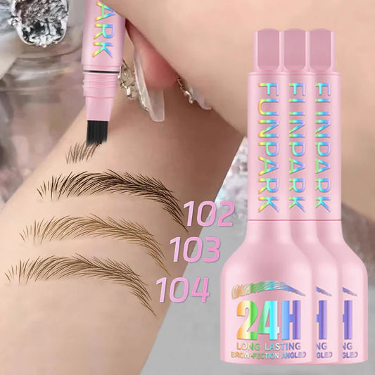 FUNPARK 3D Microblade Eyebrow Dye Cream – Waterproof, 3 Colors Eyebrow Dye Cream Oasis Select