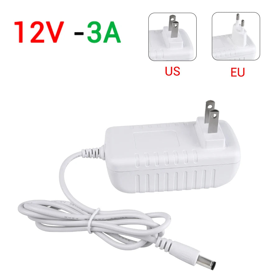 24V 12V Power Supply Adapter Lighting Transformer Input AC100-240V Output DC12V 24V 1A 2A 3A EU US Plug Charger 5.5mm 2.1-2.5mm Peaceful Pleasures Health and Wellness