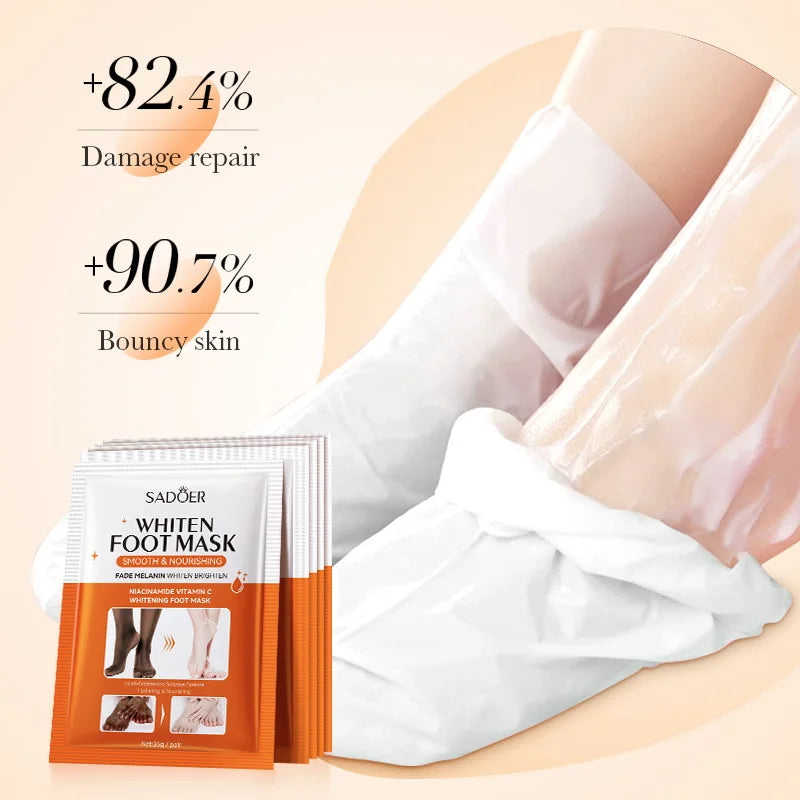 SADOER Niacinamide Foot Peel Mask – Callus Remover & Moisturizer