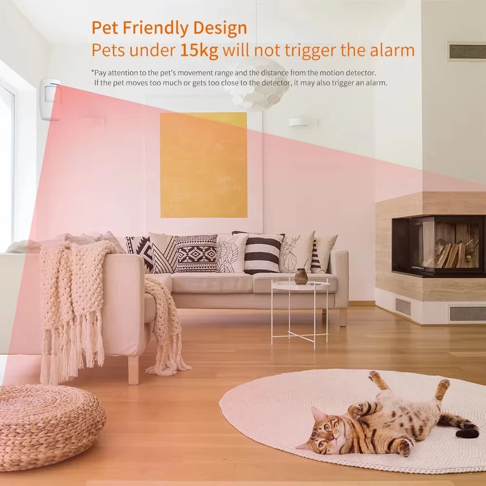Staniot PIR Motion Sensor Smart Home Human Infrared Detector For 433Mhz Wireless Security Alarm System Compatible with Alexa Peaceful Pleasures Health and Wellness
