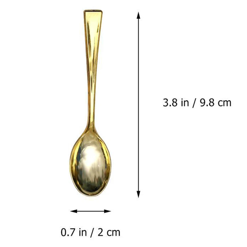 24-Piece Gold Disposable Plastic Spoons & Forks Party Set Disposable Flatware Set Peaceful Pleasures Health and Wellness