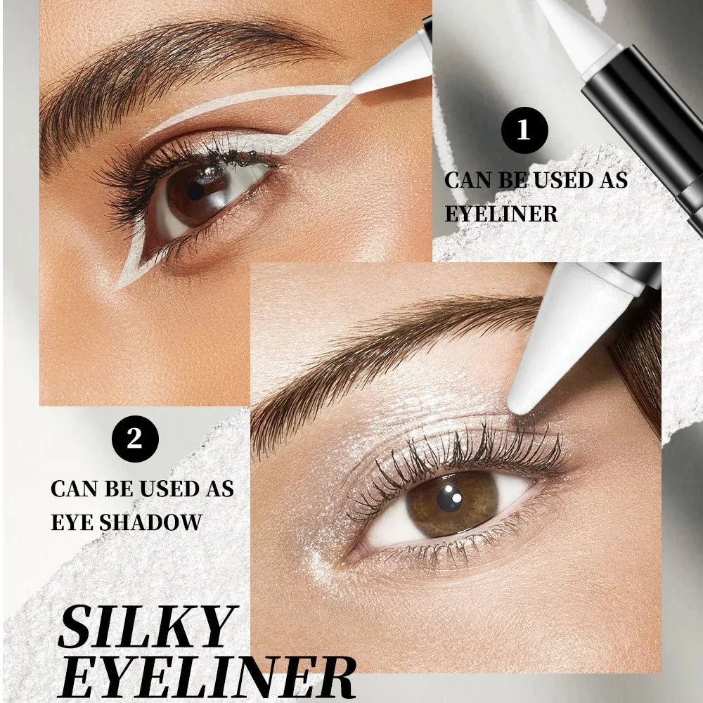 6-Color Glitter Eyeliner Pen Set | Waterproof Matte Shimmer