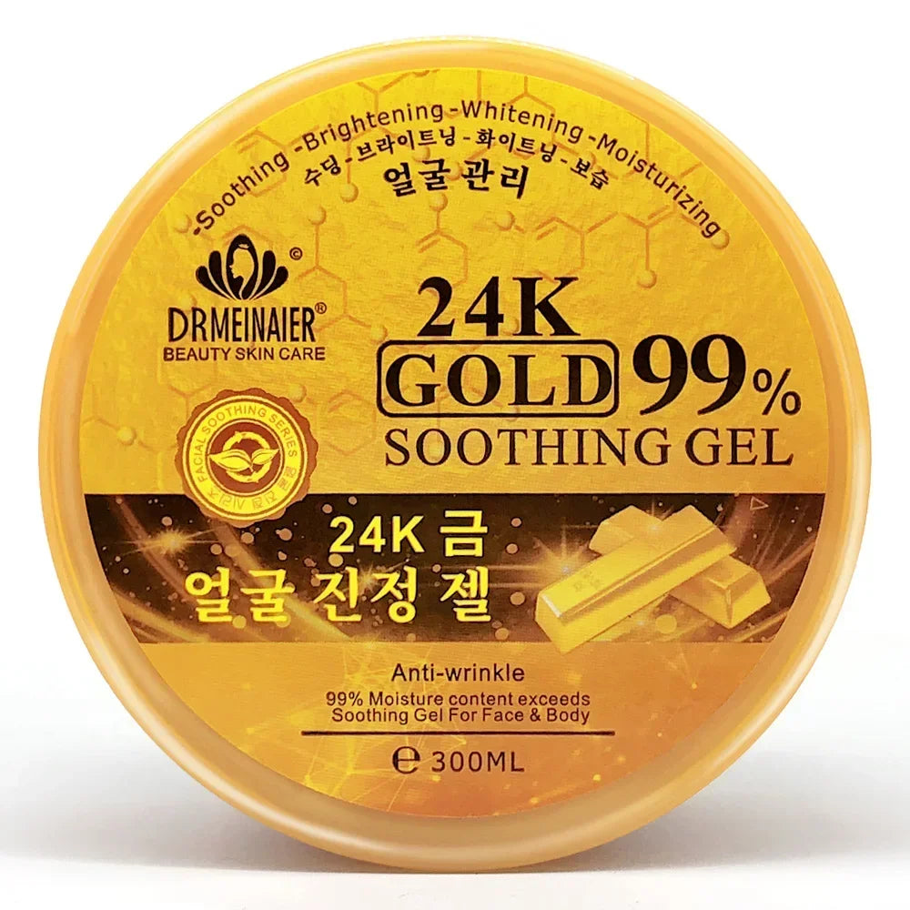 300ml 24K Gold Facial Gel – Moisturizing Anti-Wrinkle Brightening
