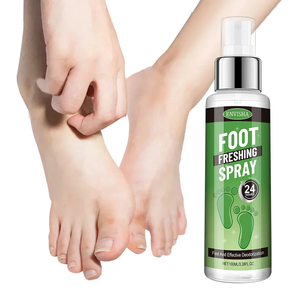 ENVISHA Foot Care Refreshing Spray – Odor Control & Moisture Relief 100ml Foot Care Peaceful Pleasures Health and Wellness