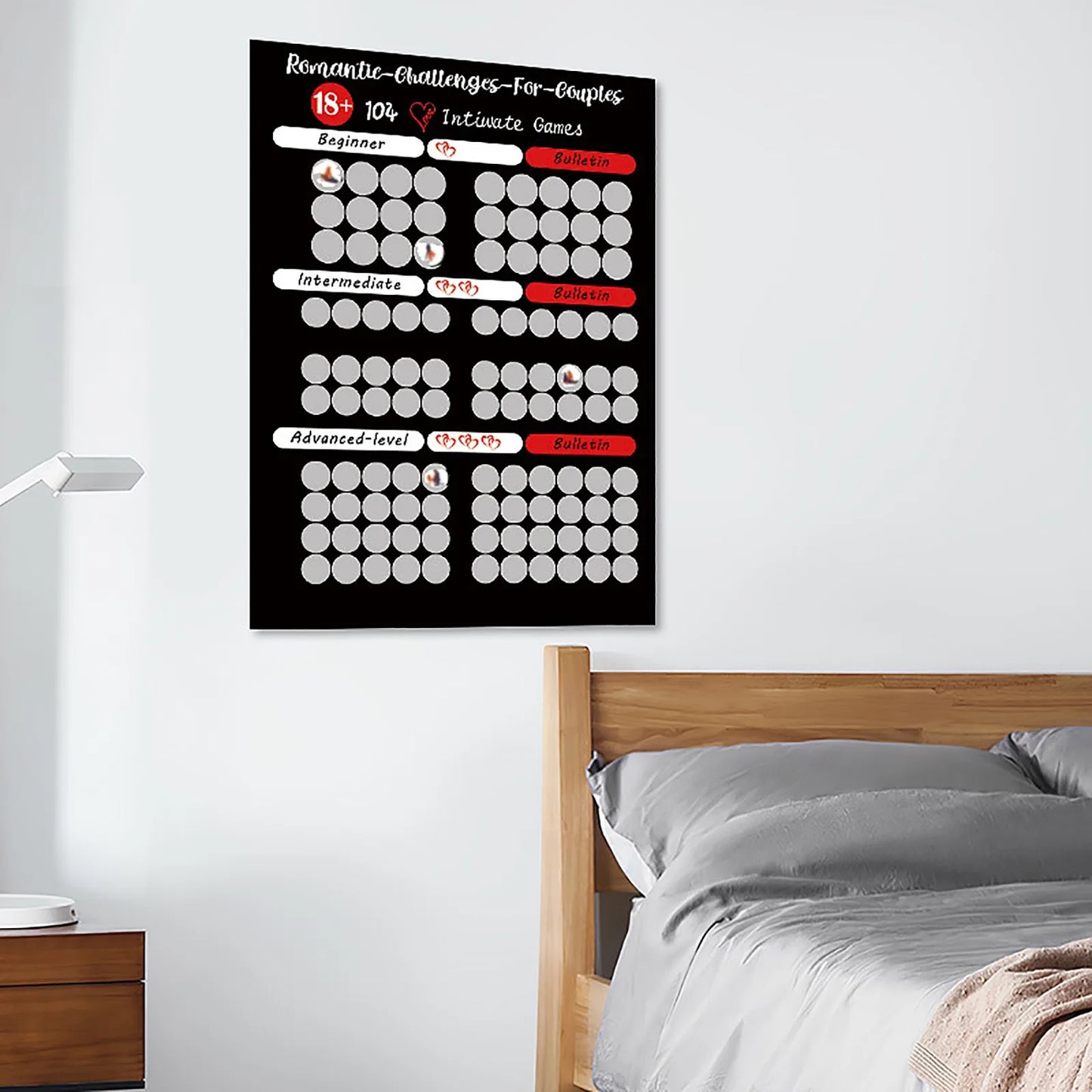 100 Dates Scratch Off Bucket List Poster | Couples Date Night Gift