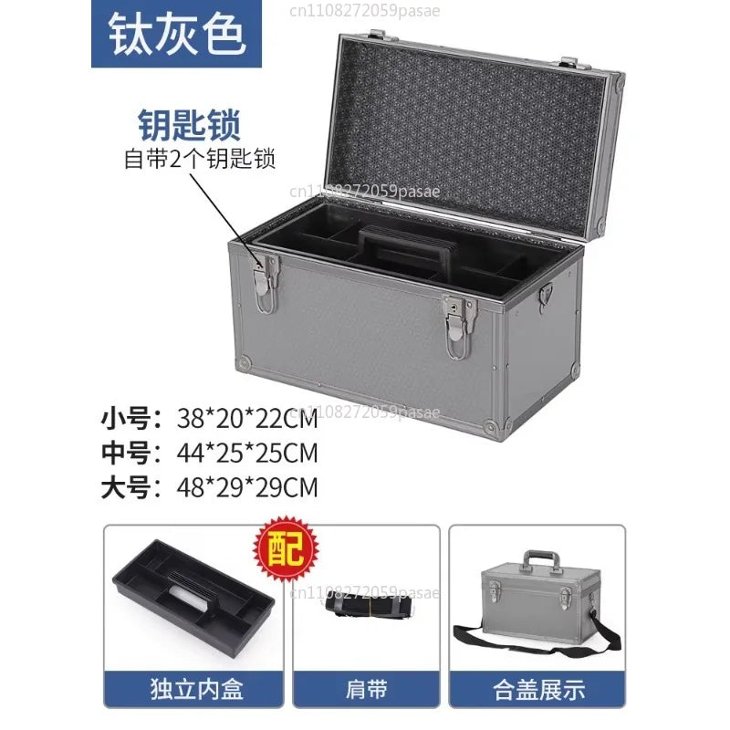 Aluminum Frame Multi-Layer Lockable Tool Storage Box