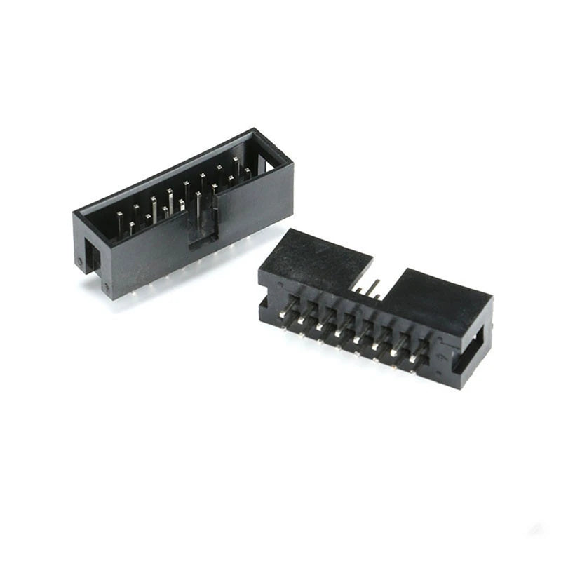 100PCS IDC Socket 6/8/10/14/16/20/26/30/34/40/50 Pin 2x3/4/5/7/40P 50Pin Straight Male Shrouded PCB DC3 2.54mm Box Header JTAG Peaceful Pleasures Health and Wellness