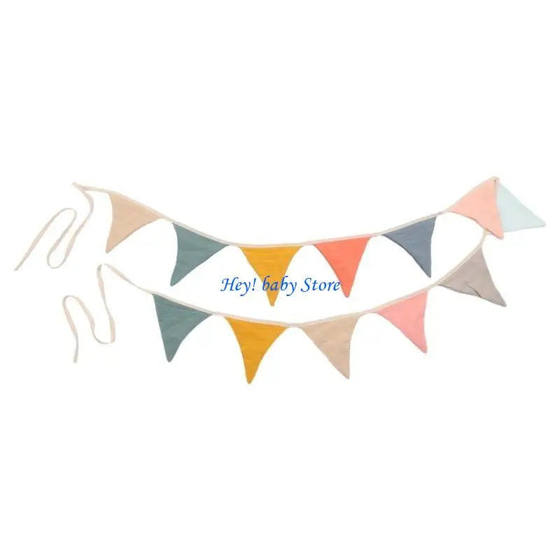 Multicolor Pennant Bunting Garland Flag | Baby Shower & Photos