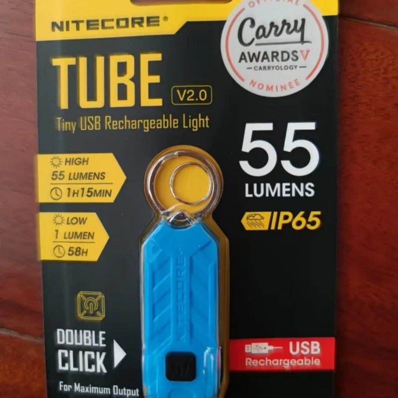 SHINEKNOT Mini LED Keychain Flashlight | USB Rechargeable, Waterproof