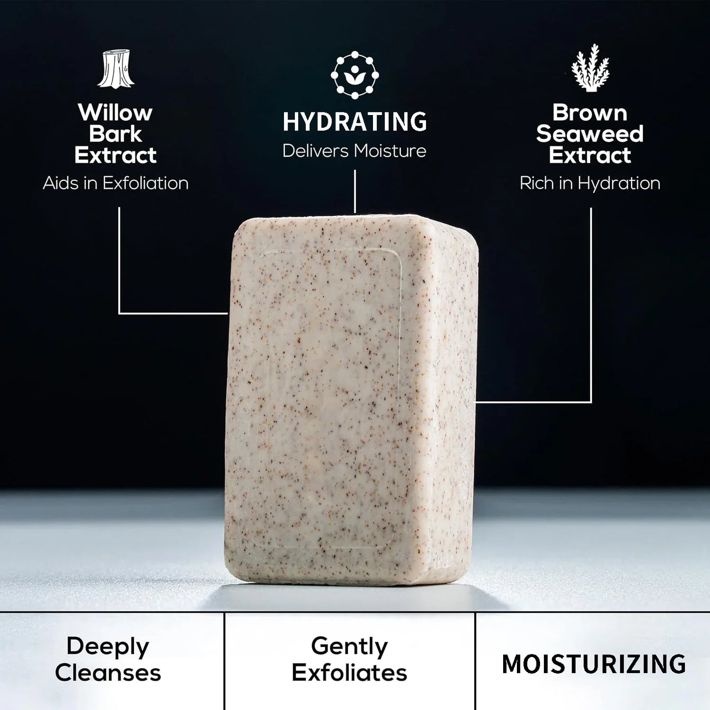Shea Butter & Olive Oil Exfoliating Body Soap Bar 200g