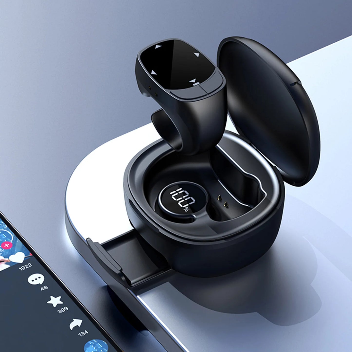 Bluetooth Scrolling Ring Remote – Page Turner for iPhone & Android