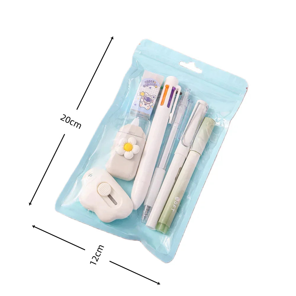 7-in-1 Kids Kawaii Stationery Set – Back to School Gift