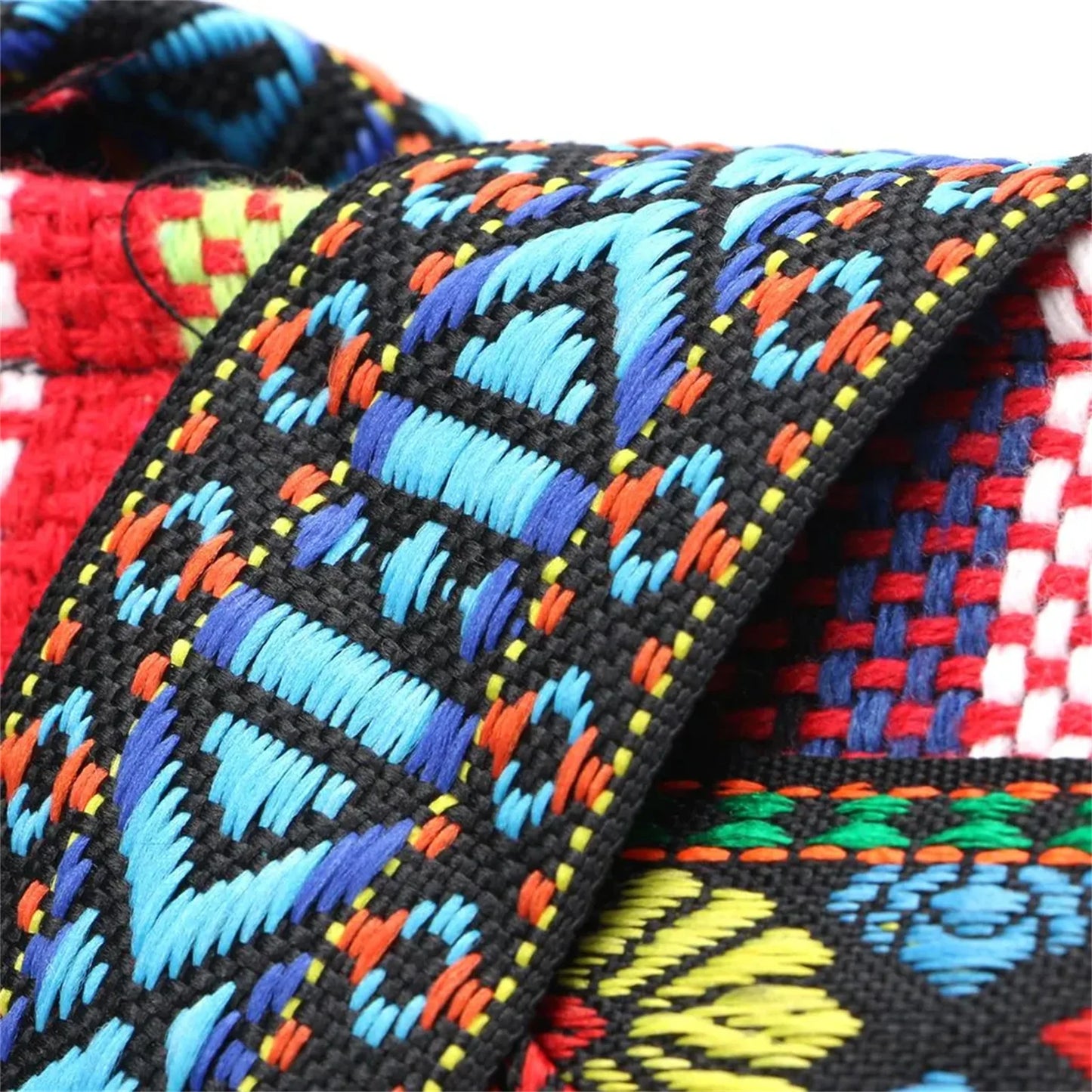 Women's Ethnic Style Embroidered Bag Versatile Tribal Boho Hippie Shoulder Bag Suitable for Birthday Christmas Gifts Peaceful Pleasures Health and Wellness