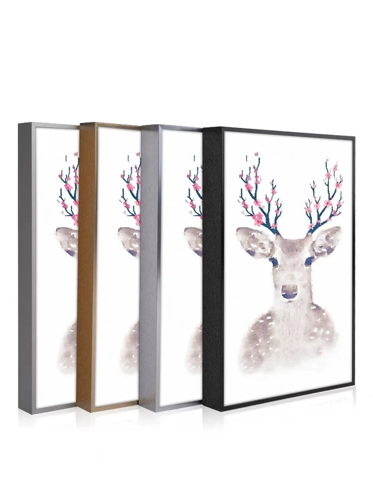 Customized Metal Picture Frame, Canvas Painting Frame, Floating Paintings Frame, DIY Aluminum Alloy, 7 Colors Available Peaceful Pleasures Health and Wellness