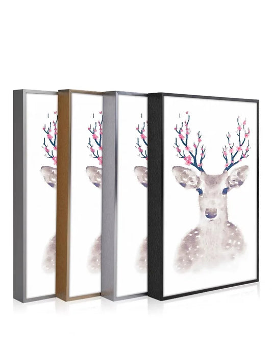 Customized Metal Picture Frame, Canvas Painting Frame, Floating Paintings Frame, DIY Aluminum Alloy, 7 Colors Available Peaceful Pleasures Health and Wellness