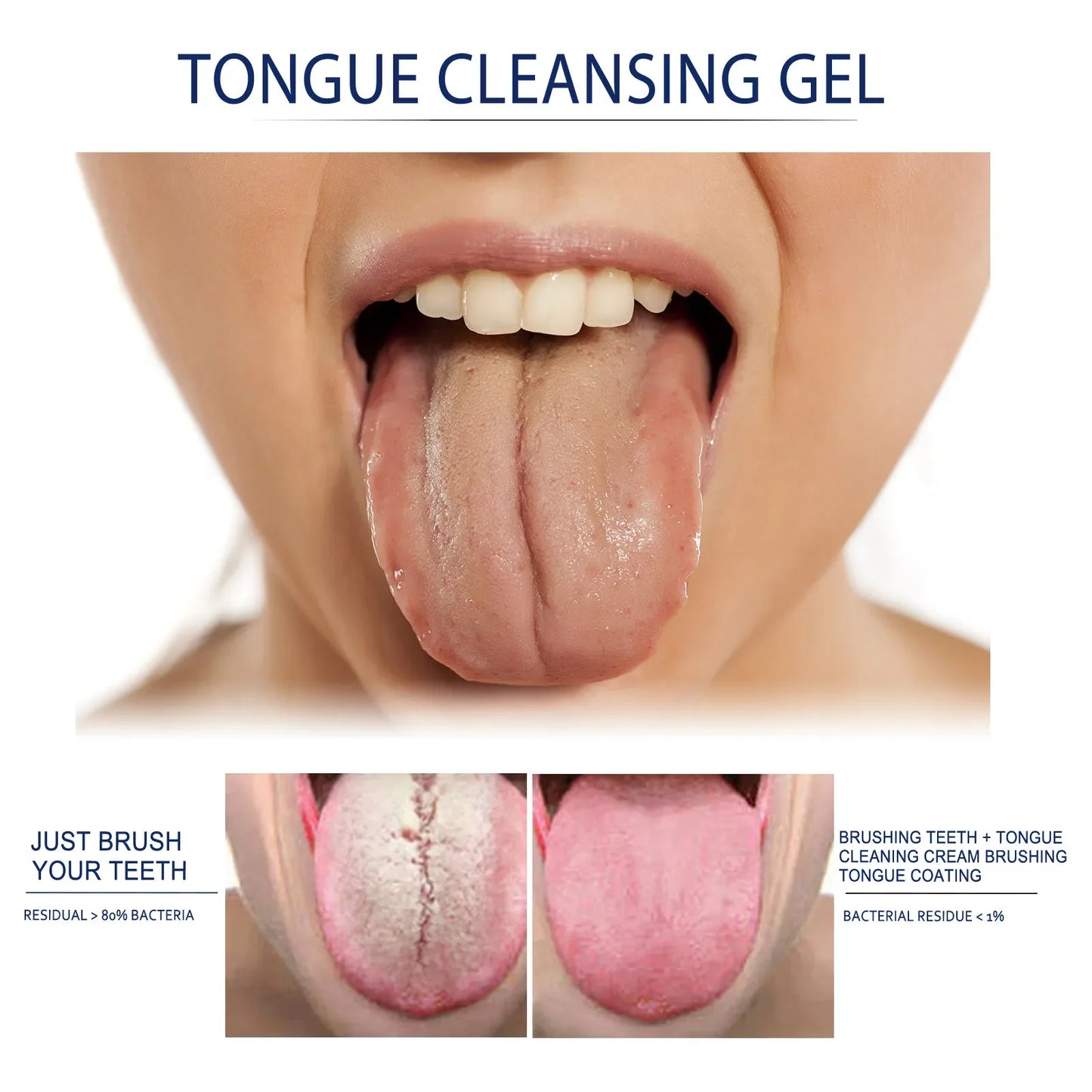 EELHOE Tongue Cleaning Gel & Brush Kit | Fresh Breath Oral Care