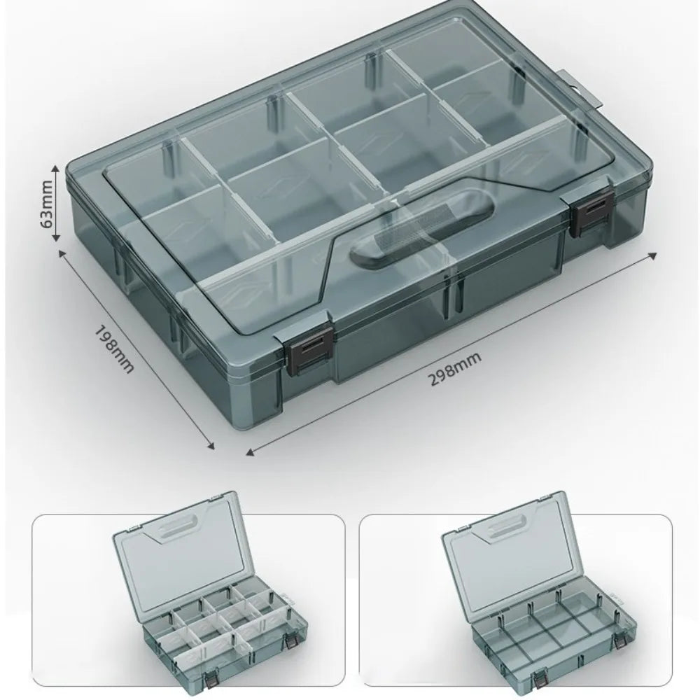 Plastic Parts Storage Box with Removable Dividers | Organizer