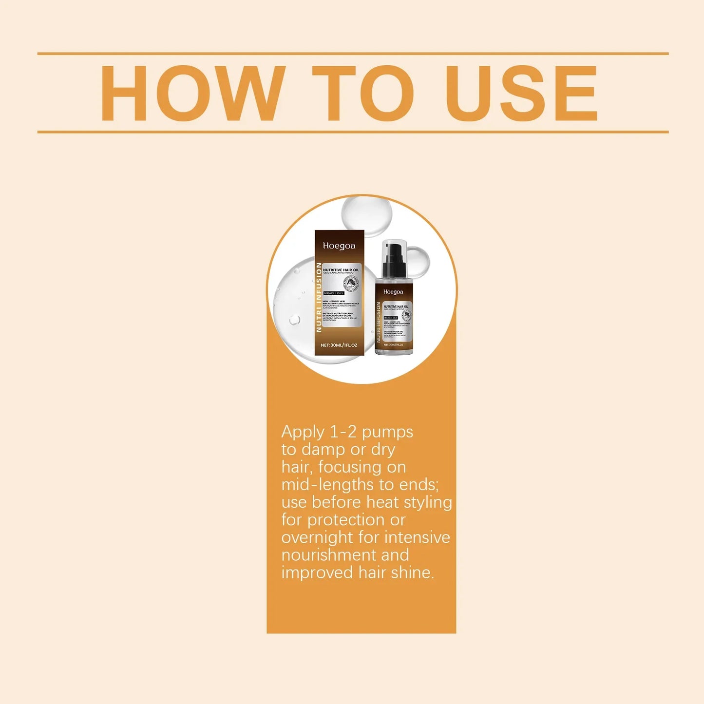 HOEGOA Moisturizing Hair Oil – Daily Hydration, Smooth & Silky