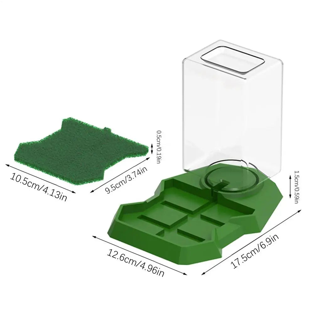 Reptile Water Dispenser & Anti-Slip Dish Bowl | Large Capacity