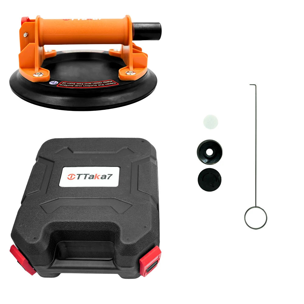 Upgraded Vacuum Suction Cup 200kg Load Capacity Heavy-duty Ceramic Tile Adsorption Granite Glass Lifting Vacuum Spreader Peaceful Pleasures Health and Wellness 1PC with plastic box 2