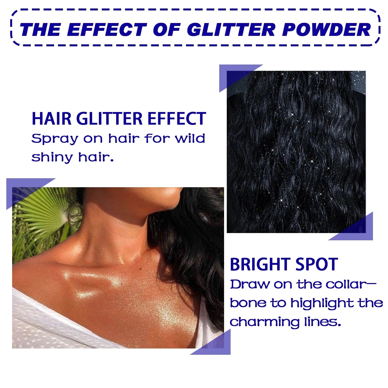 Holographic Glitter Spray for Hair & Body – Silver Shimmer Peaceful Pleasures Health and Wellness