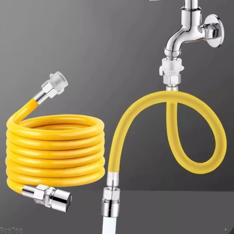 2-Mode Flexible Faucet Extender | Bendable Stainless Steel Hose