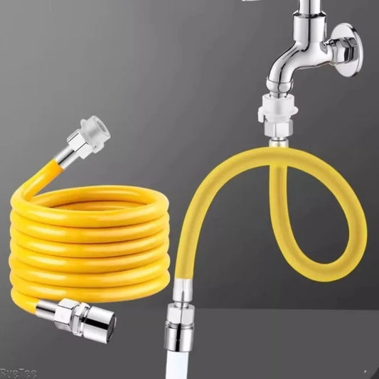 2-Mode Flexible Faucet Extender | Bendable Stainless Steel Hose Faucet Extension Hose Peaceful Pleasures Health and Wellness
