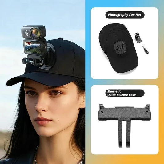 Baseball Cap Action Camera Mount – GoPro, DJI & Insta360 Camera Cap Mount Oasis Select