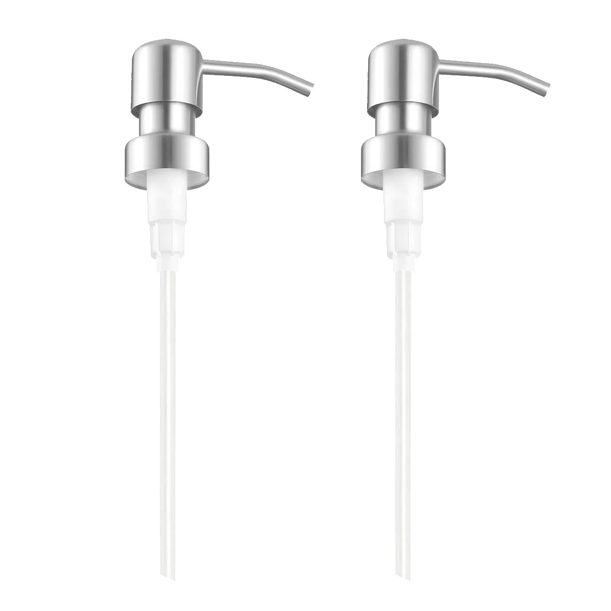 2/4pcs Stainless Steel Soap Pump, Soap Dispenser Pump Replacement Spare Fits 25mm Bottle Mouth, for Kitchen Bathroom Worktop Peaceful Pleasures Health and Wellness 2pcs E China Mainland