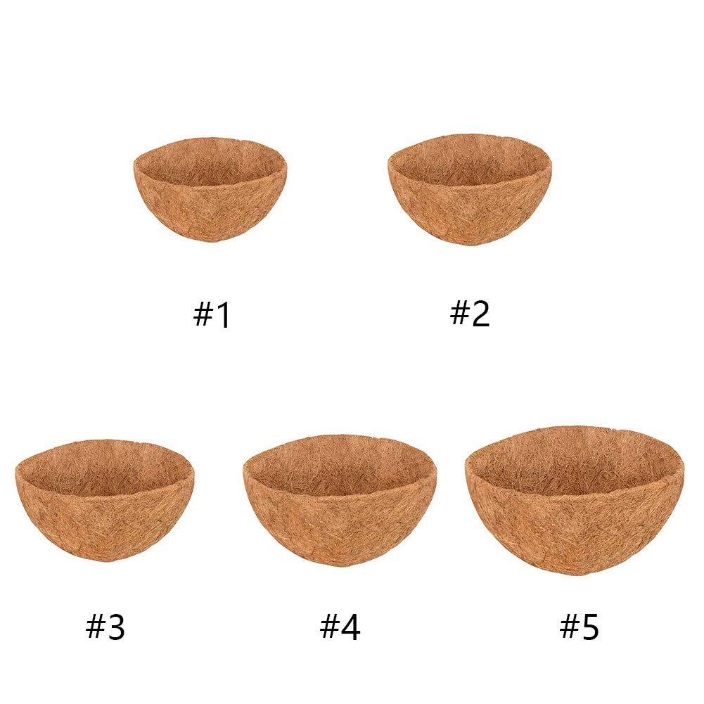 Natural Coconut Fiber Basket Liners 8–16 Inch – Replaceable Peaceful Pleasures Health and Wellness