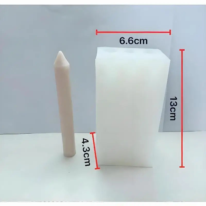 Cylindrical Pillar Candle Silicone Mold | DIY Craft Making