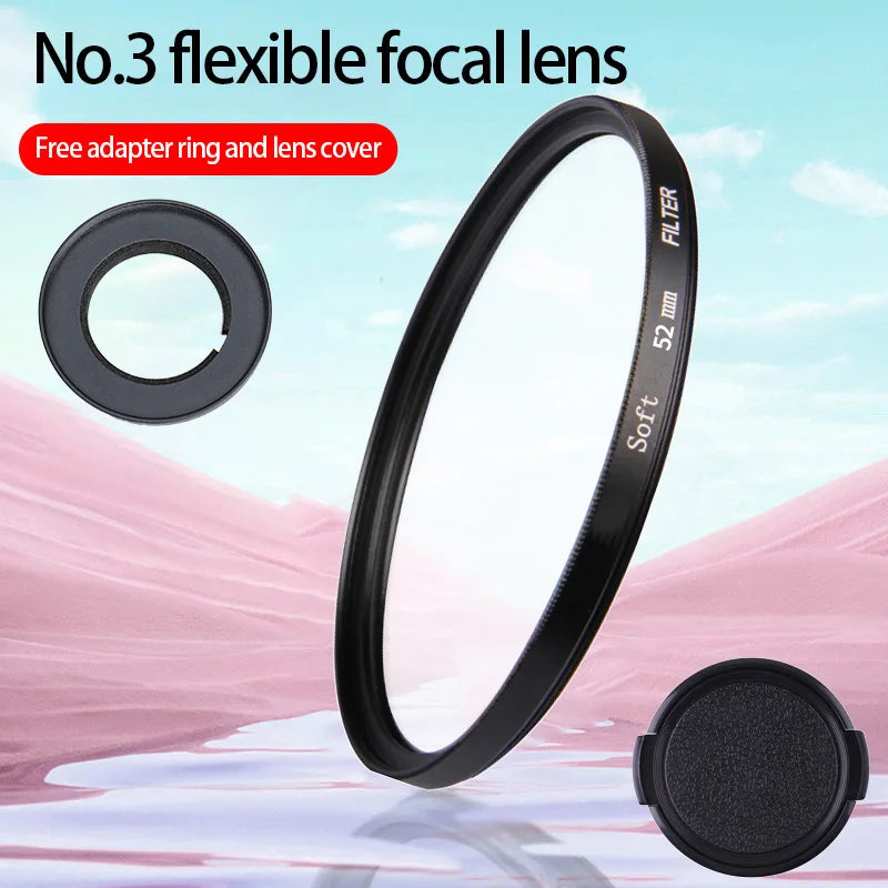 52mm ND & CPL Filters Set For DJI Osmo Action6 Neutral Density Camera Lens ND Filter And Filter Adapter Ring Peaceful Pleasures Health and Wellness Grad Orange