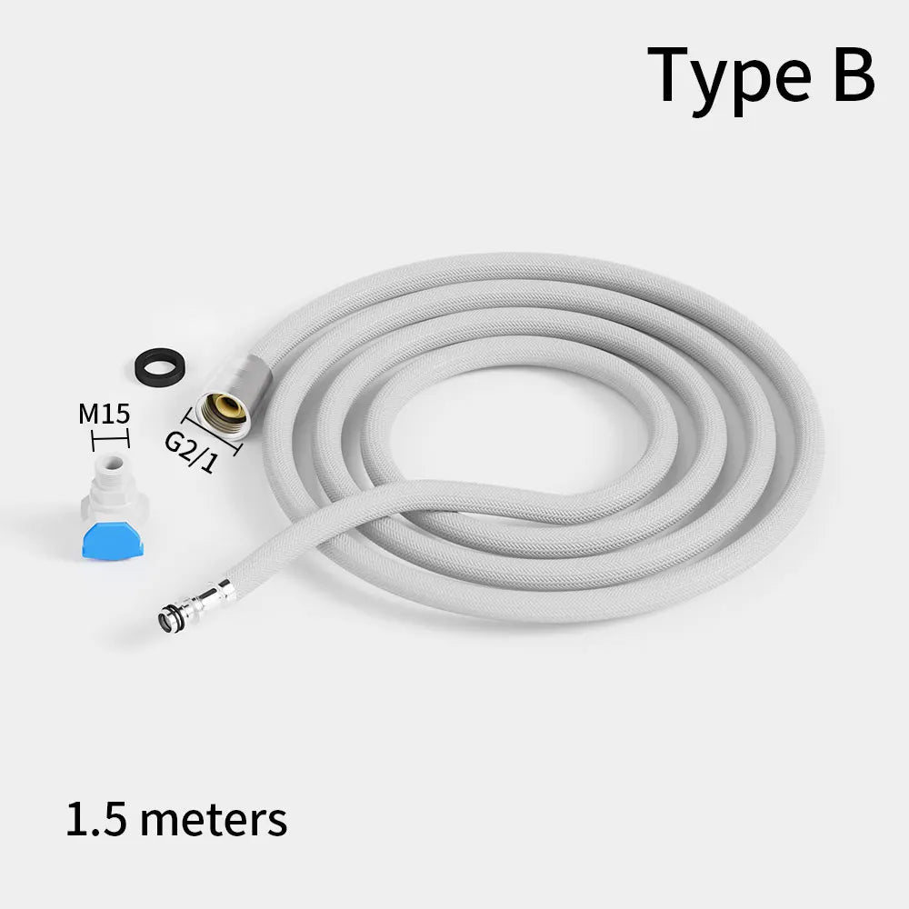 1.5m Pull-Out Kitchen Faucet Hose | 360° Nylon Braided