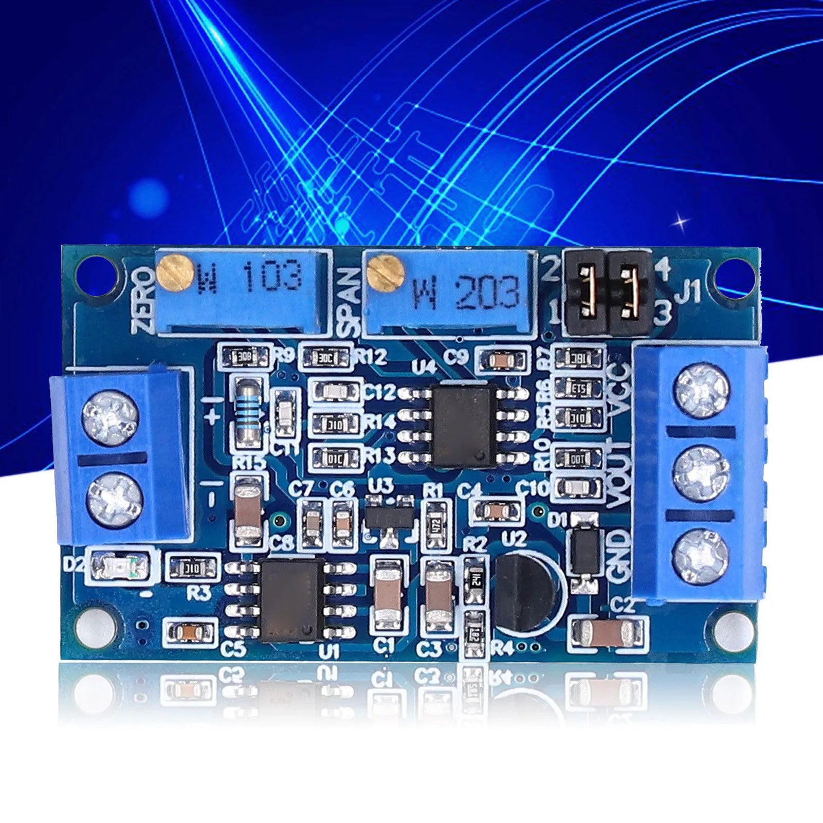 2 Pcs Current to Voltage Converter 4 To 20mA 0 To 20mA Input Wide Supply Voltage Range High Precise Industrial Grade Module Peaceful Pleasures Health and Wellness