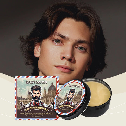 East Moon Strong Hold Hair Wax – Non-Greasy Edge Control 60g Hair Styling Wax Peaceful Pleasures Health and Wellness