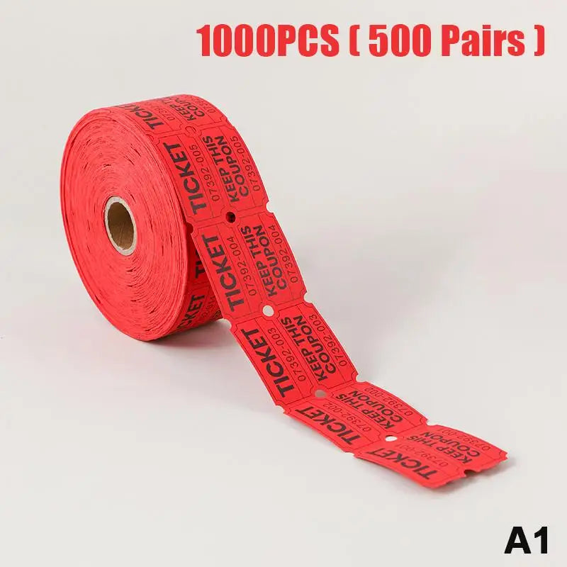 1000pcs Colorful Double Roll Raffle Tickets | Events & Carnivals