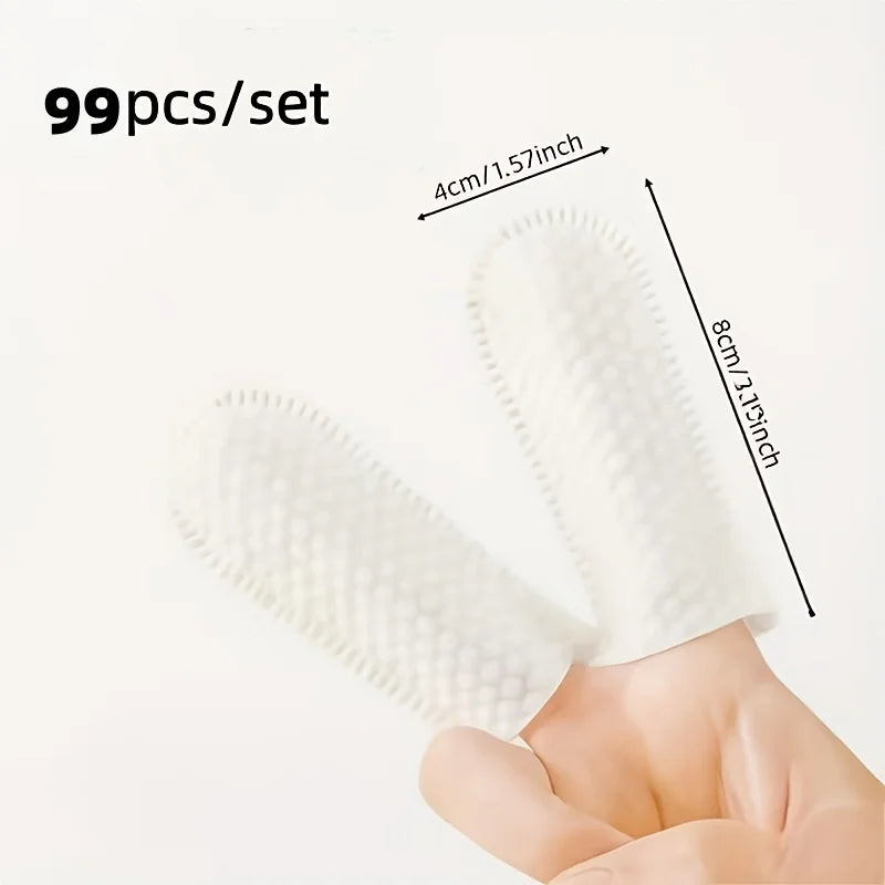99-Pack Pet Finger Wipes – Teeth, Ear & Paw Care for Dogs & Cats