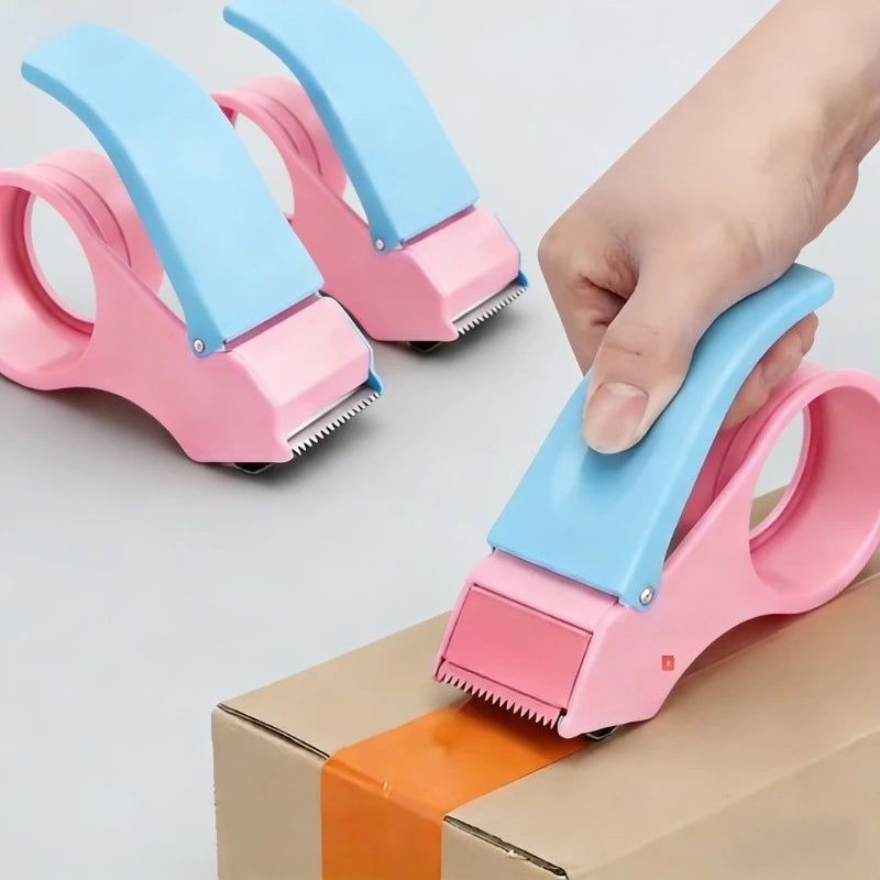 2-in-1 Manual Tape Dispenser & Bag Sealer with Cutter