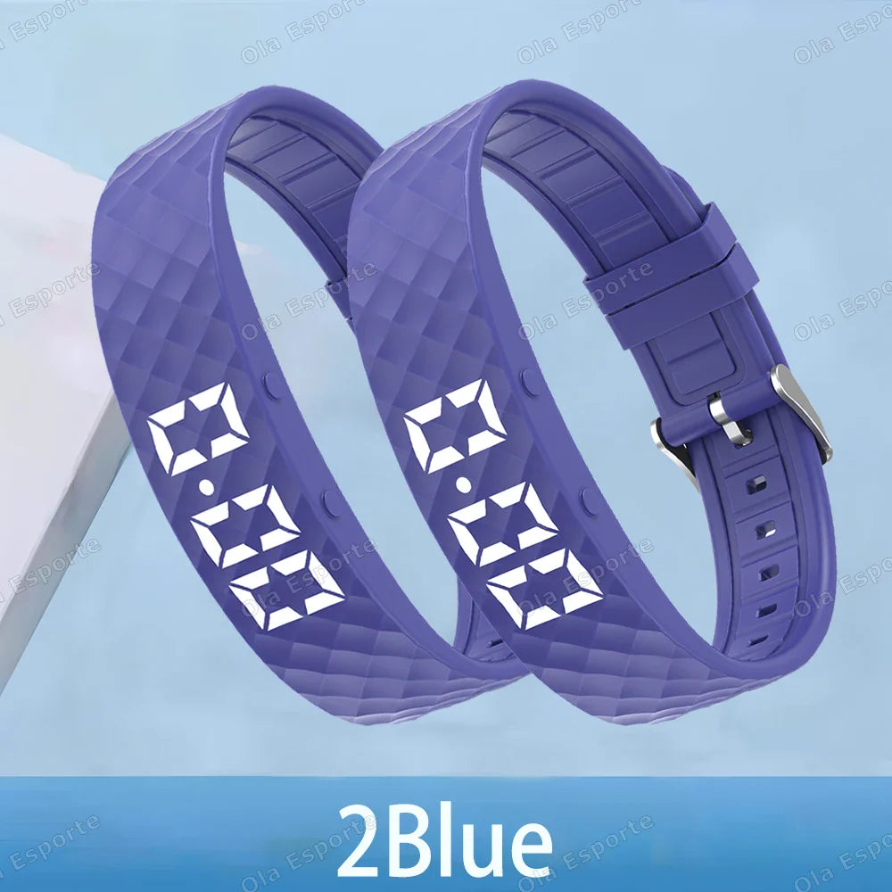 Smart Fitness Wristband LED Pedometer Sleep Tracker IP65