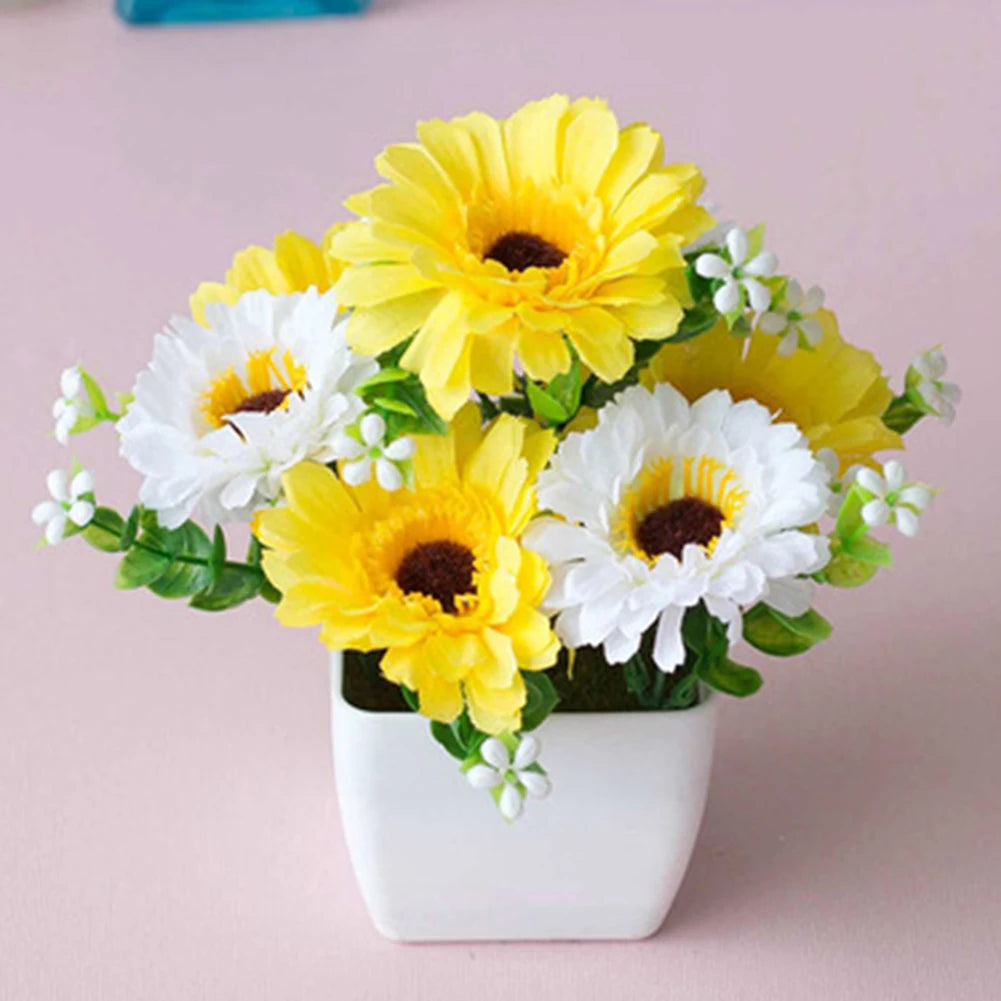 Pot Artificial Potted Plant Garden Decoration Home Decor Room Fake