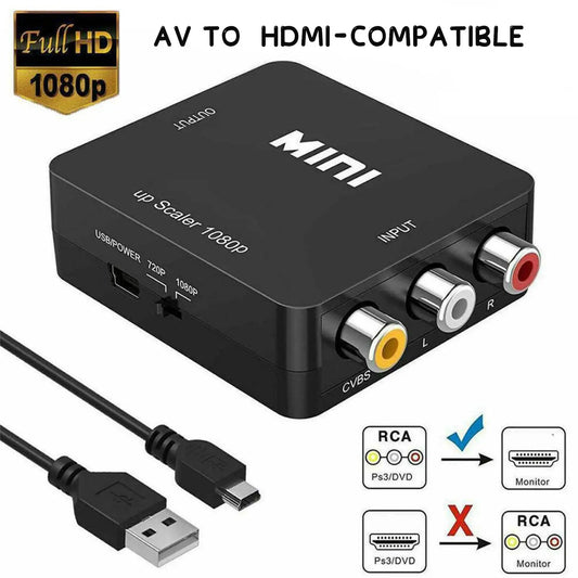 HD AV to HDMI Converter for NTSC and PAL Outputs Peaceful Pleasures Health and Wellness