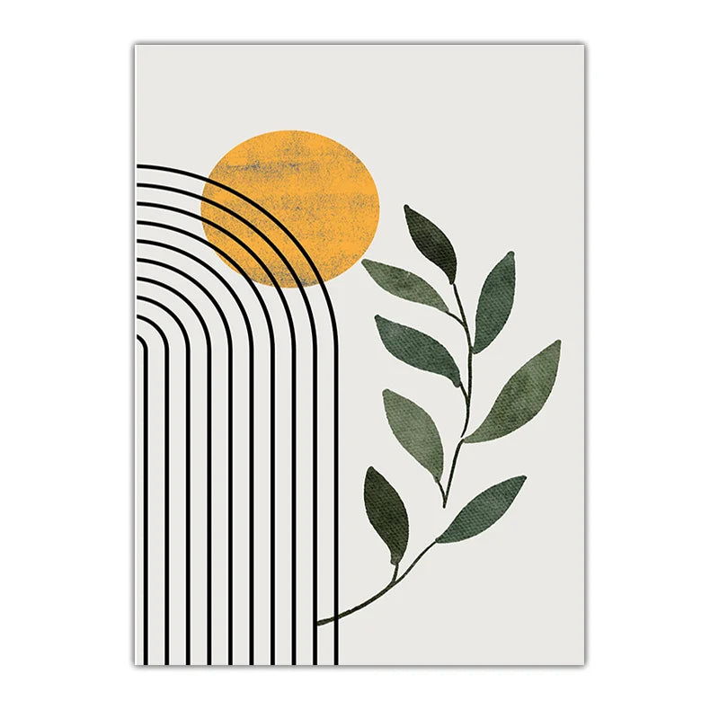 Abstract Wall Art Nordic Boho Canvas Painting Nordic Style Poster Prints for Bedroom Living Room Wall Decor Peaceful Pleasures Health and Wellness 04 40x60cm No Frame China Mainland