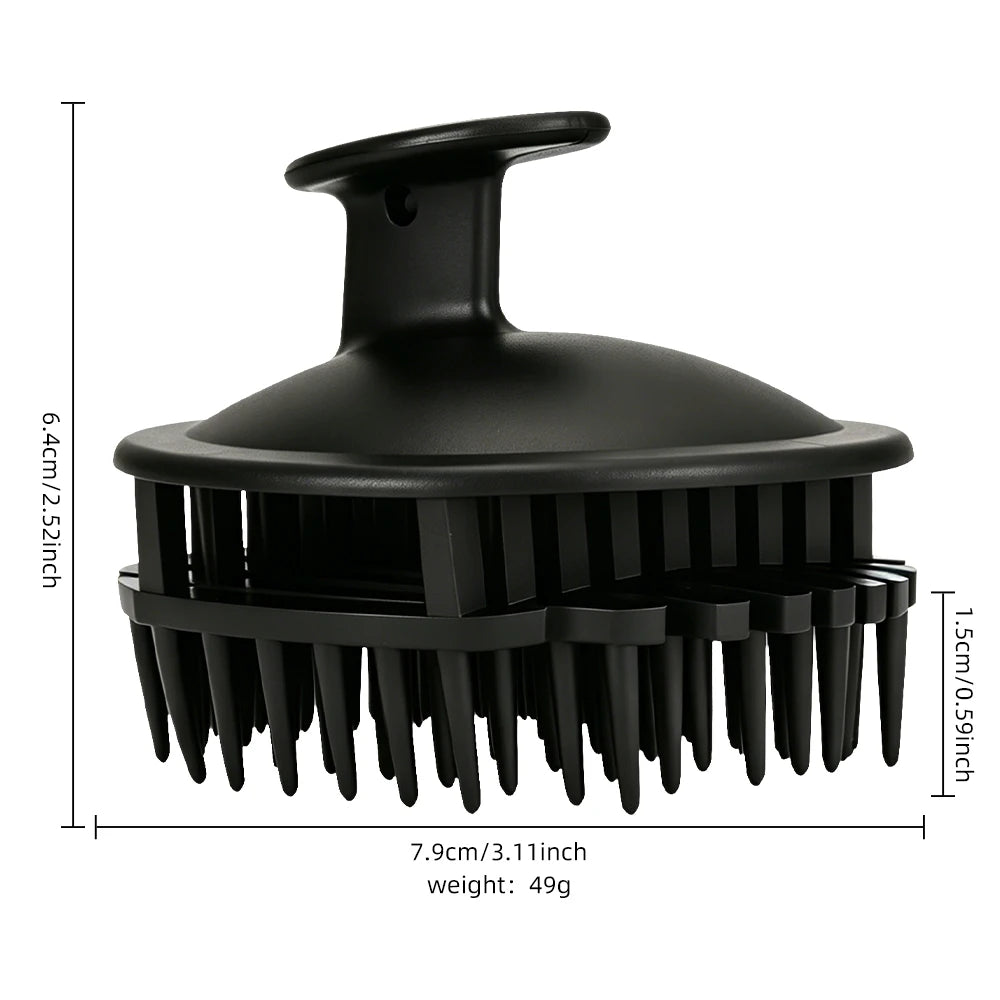 Ergonomic Handle Scalp Exfoliating Shampoo Brush, Multi-Color Hair Washing Scrub Massage Comb For Barber Salon Hair Care Peaceful Pleasures Health and Wellness