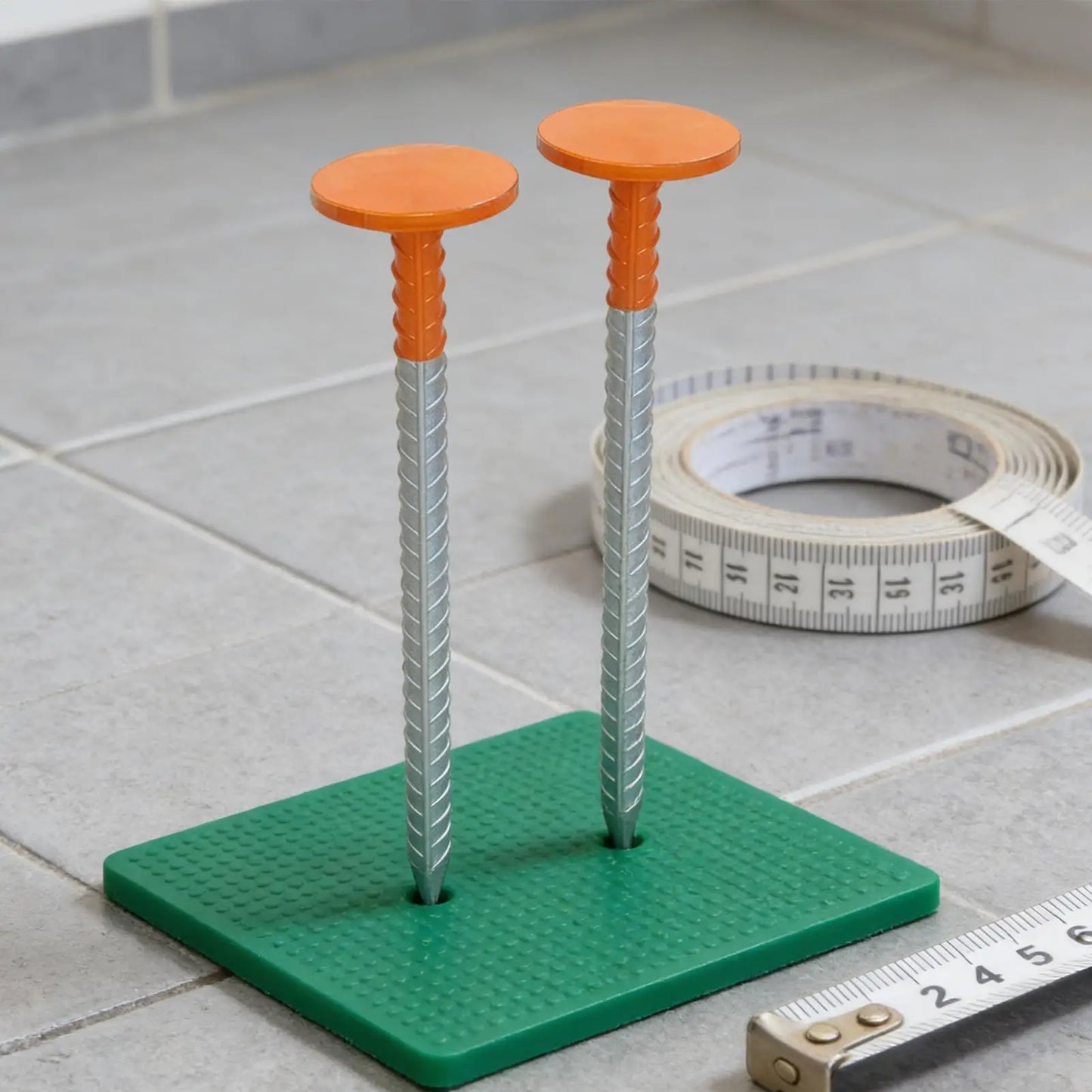 Heavy-Duty 12" Orange Survey Stakes | 2-Piece Driveway Markers
